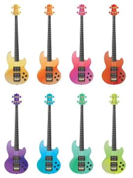 Electric Guitars Stock-Illustration