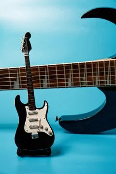 Electric guitars on isolated background Stock Photos