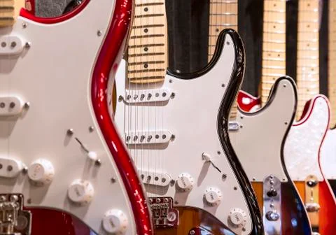 Electric guitars Stock Photos