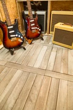 Electric guitars Stock-Fotos