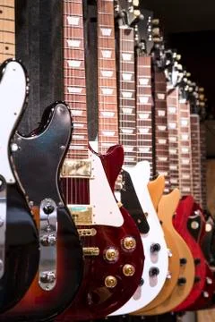 Electric guitars Stock Photos