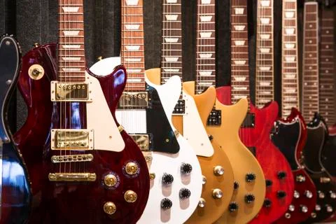 Electric guitars Stock Photos