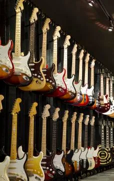 Electric guitars Stock Photos