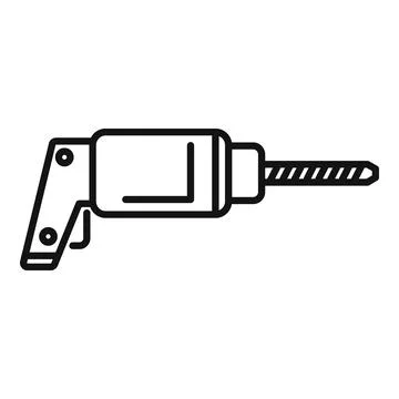 Electric hand drill with auger bit for drilling holes is isolated on white Ilustração Stock