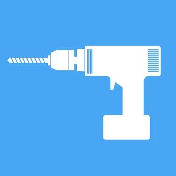 Electric hand drill icon . Stock Illustration
