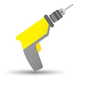 Electric hand drill Stock Illustration