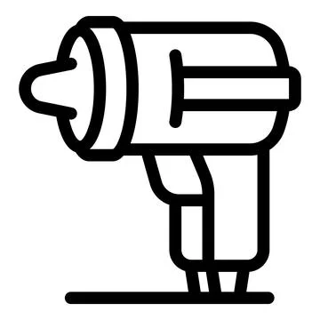 Electric hand drill resting on surface, ready for construction work Stock Illustration
