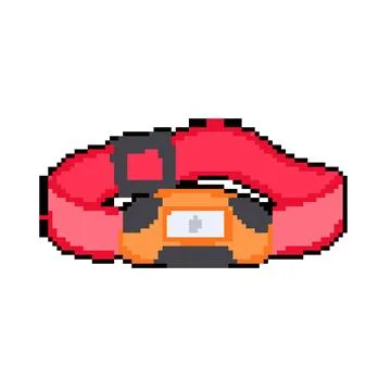 Electric headlamp flashlight pixel art vector illustration Illustrazione stock
