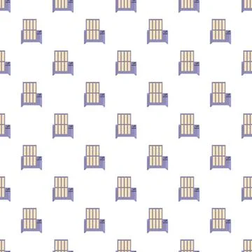 Electric heater convector radiator heating equipment seamless pattern Illustrazione stock