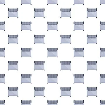 Electric heater devices creating a seamless pattern Stock Illustration