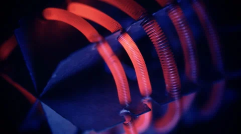 Electric heater, element heating up Stock Footage 34273005