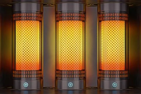 Electric heater. Stock Illustration