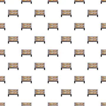 Electric heater pattern repeating for heating appliance background Illustrazione stock