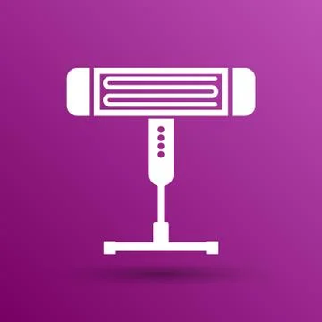 Electric heater vector illustration light icon energy Illustrazione stock