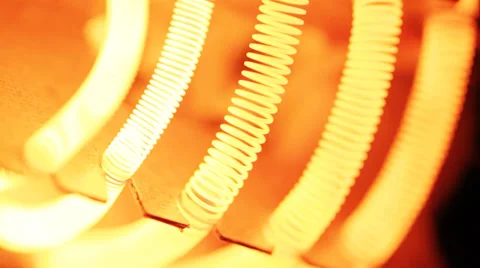 Electric heaters Stock Footage 34288655