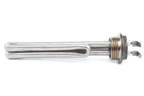 Electric heating element isolated on a white background. Foto stock