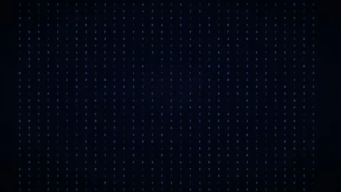 Electric hexadecimal dump hacker code background Video stock 342633725