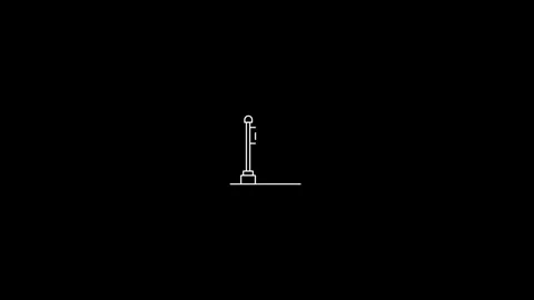 Electric icon animation on a Black background.idea icon is set on a black b.. Video stock 296864812