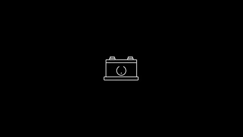 Electric icon animation on a Black background.idea icon is set on a black b.. Video stock 296864827