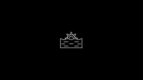 Electric icon animation on a Black background.idea icon is set on a black b.. Video stock 296864850