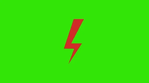 Electric icon on green screen 库存影片 334116478