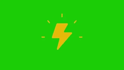 Electric icon on green screen Vidéo 334116891