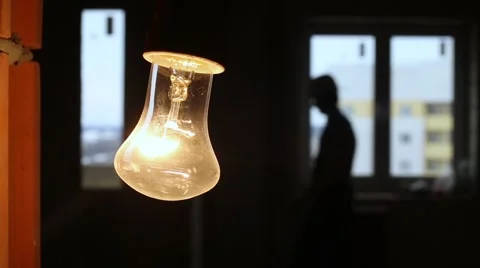 Electric incandescent lamp Stock Footage 61724202