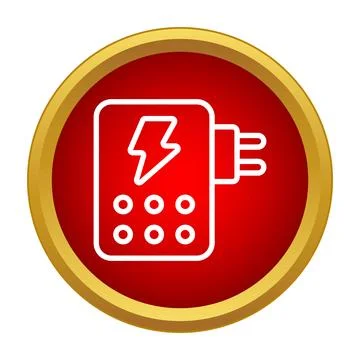 Electric insect killer plug with lightning bolt icon Иллюстрация