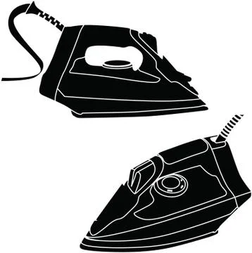 Electric iron Stock Illustration
