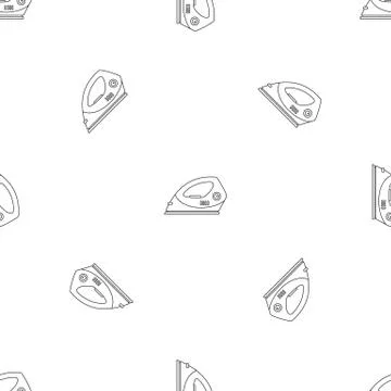 Electric iron pattern seamless vector Stock Illustration