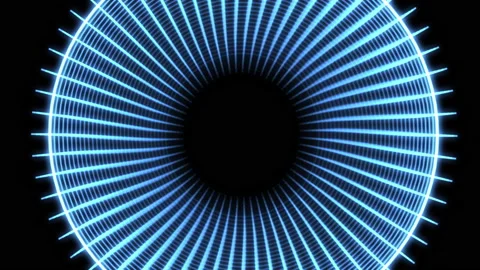 Electric Jellyfish Blue VJ Loop Animation Background Stock Footage 156480198