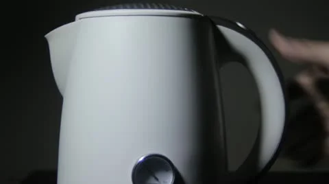 Electric kettle clip Stock Footage 12211782