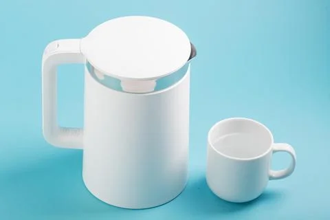 Electric kettle cup high view Stock Illustration