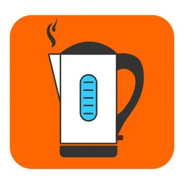 The electric kettle icon Stock Illustration