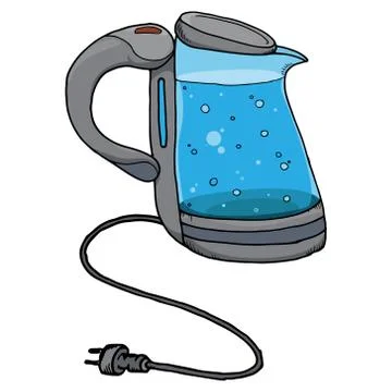 Electric kettle. Stock Illustration