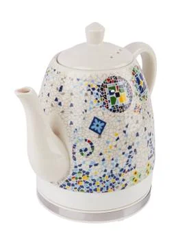 Electric kettle isolated Stock Photos