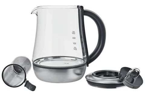 Electric kettle modern, open view Stock Illustration