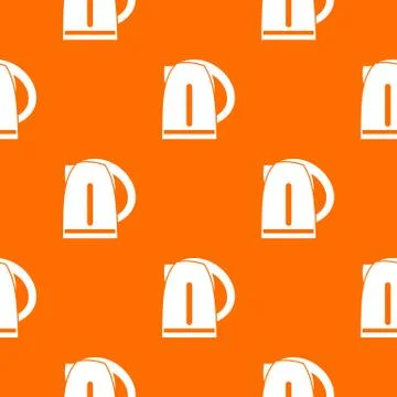 Electric kettle pattern seamless Illustration