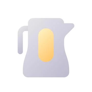 Electric kettle pixel perfect flat gradient two-color ui icon 스톡 일러스트