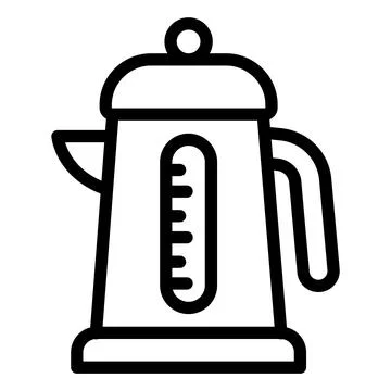 Electric Kettle Vector Icon Design Illustration Stock Illustration
