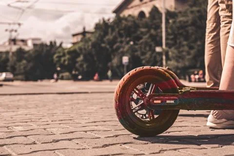 Electric kick scooter Stock Photos
