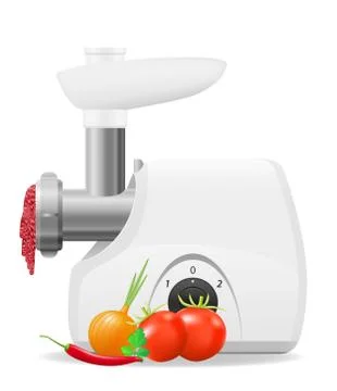 Electric kitchen grinder vector illustration Stock Illustration