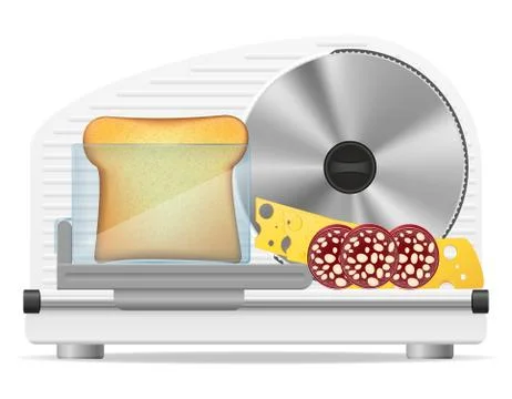 Electric kitchen slicer vector illustration Stock Illustration