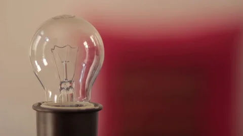 Electric lamp going on Stock Footage 78650921