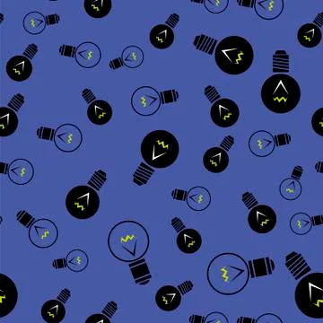 Electric Lamp Seamless Pattern Stockillustratie