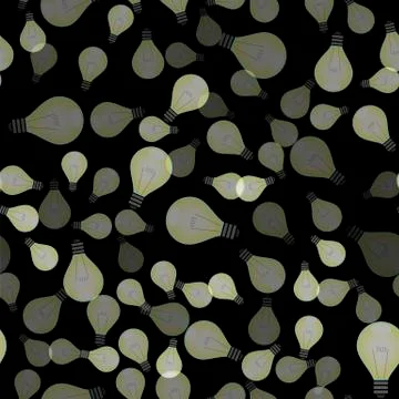 Electric Lamp Seamless Pattern イラスト素材