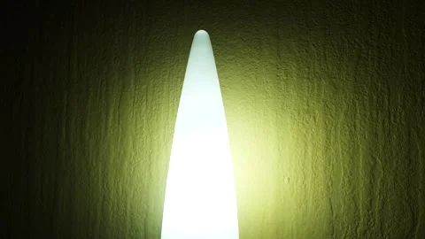 An electric lamp on the wall. Stock Footage 300869268