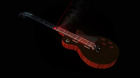 Electric Laser Guitar Stock Footage 159901299