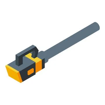 Electric leaf blower cleaning tool isometric view gardening equipment Stock Illustration