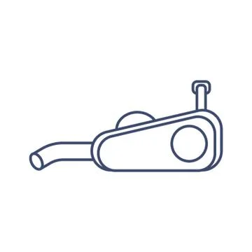 Electric leaf blower Illustrazione stock